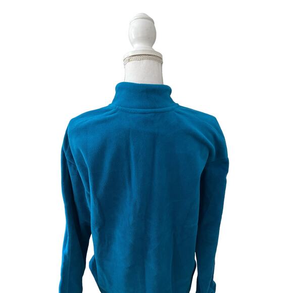 Nike Quarter Zip Fleece Jacket Turquoise Blue M - Picture 6 of 11
